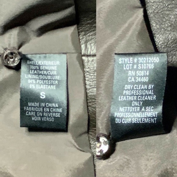 Rare NWT $898 ELIE TAHARI Jacket Size S Genuine Leather Brown Embroidery - Small - Picture 11 of 13